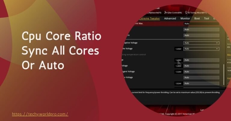 Cpu Core Ratio Sync All Cores Or Auto