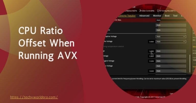 CPU Ratio Offset When Running AVX – Detailed Guide